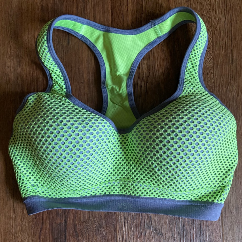 Victoria Secret VSX Neon Mesh Sports Bra